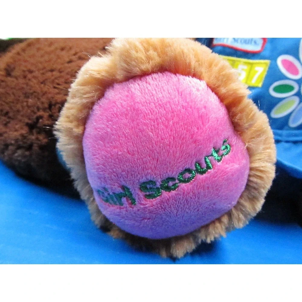 BUILD A BEAR  GIRL SCOUT Lot of 2 Bears w/Outfits Plush Thin Mint & 100th Anniv